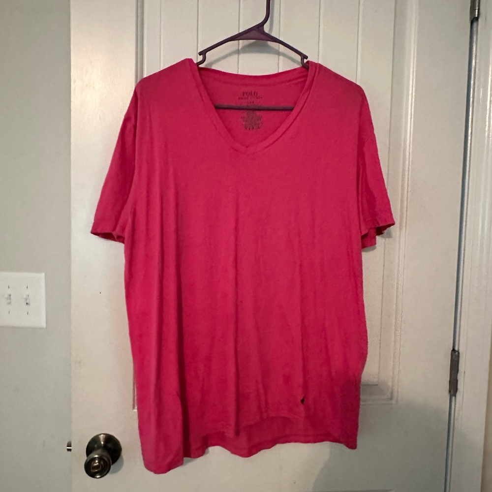 Pink polo shirt